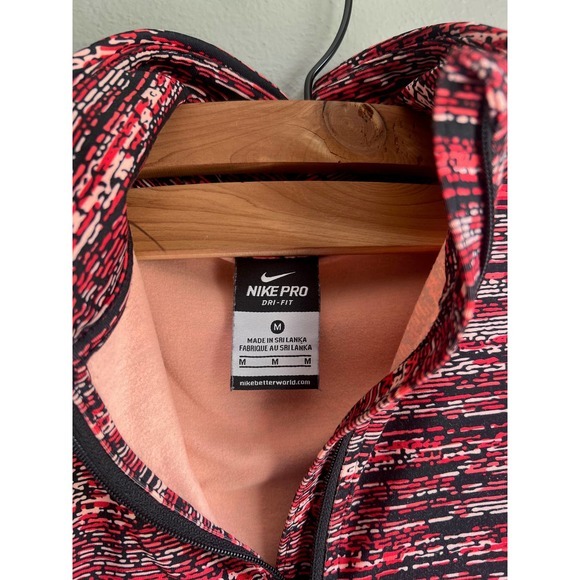 Nike Pro Dri‎ - Fit 1/2 Zip Pullover Athletic Sweatshirt Women Medium - Picture 3 of 4
